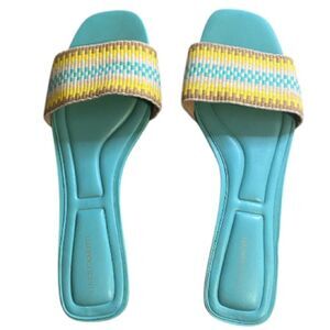 Vince Camuto Women's Size 10M Cheleahs Boho Retro Low Heel Heeled Sandal